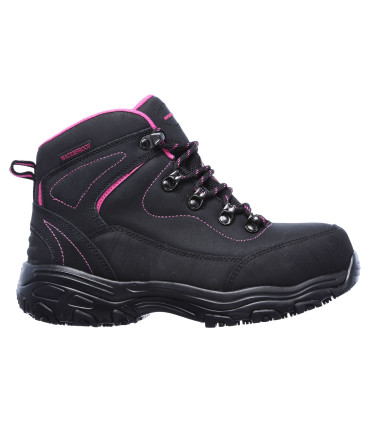 skechers steel toe mujer negro